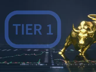 Tier1 icon and wallstreet bull
