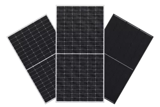 three half-cell panels